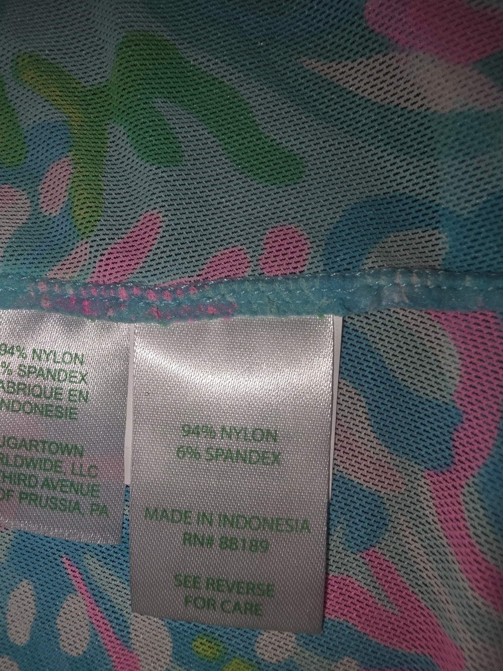 Lilly Pulitzer Camellia Cover Up Blue Ibiza Aqua Pink Tropical Dress M Resort - Picture 11 of 11
